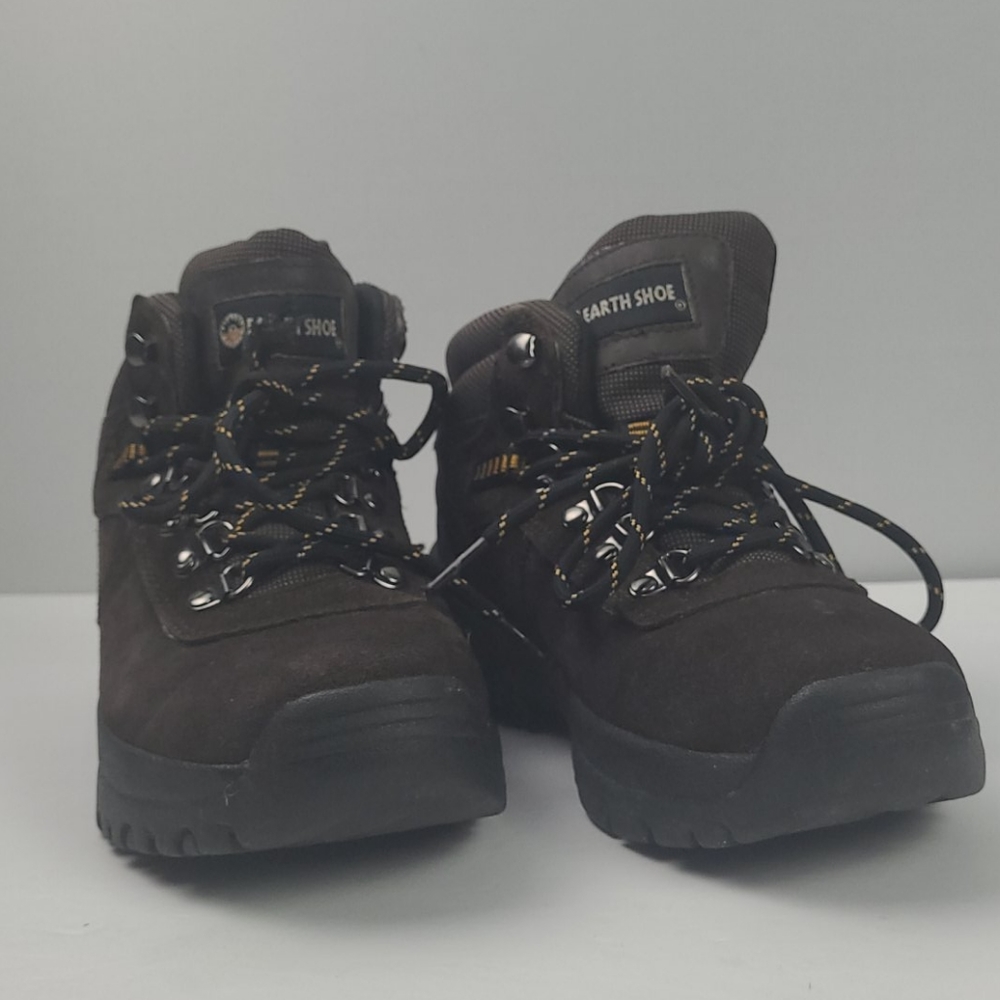 EARTH SHOE ASHLAND BROWN SUEDE SIZE 7 LACE UP BOOT